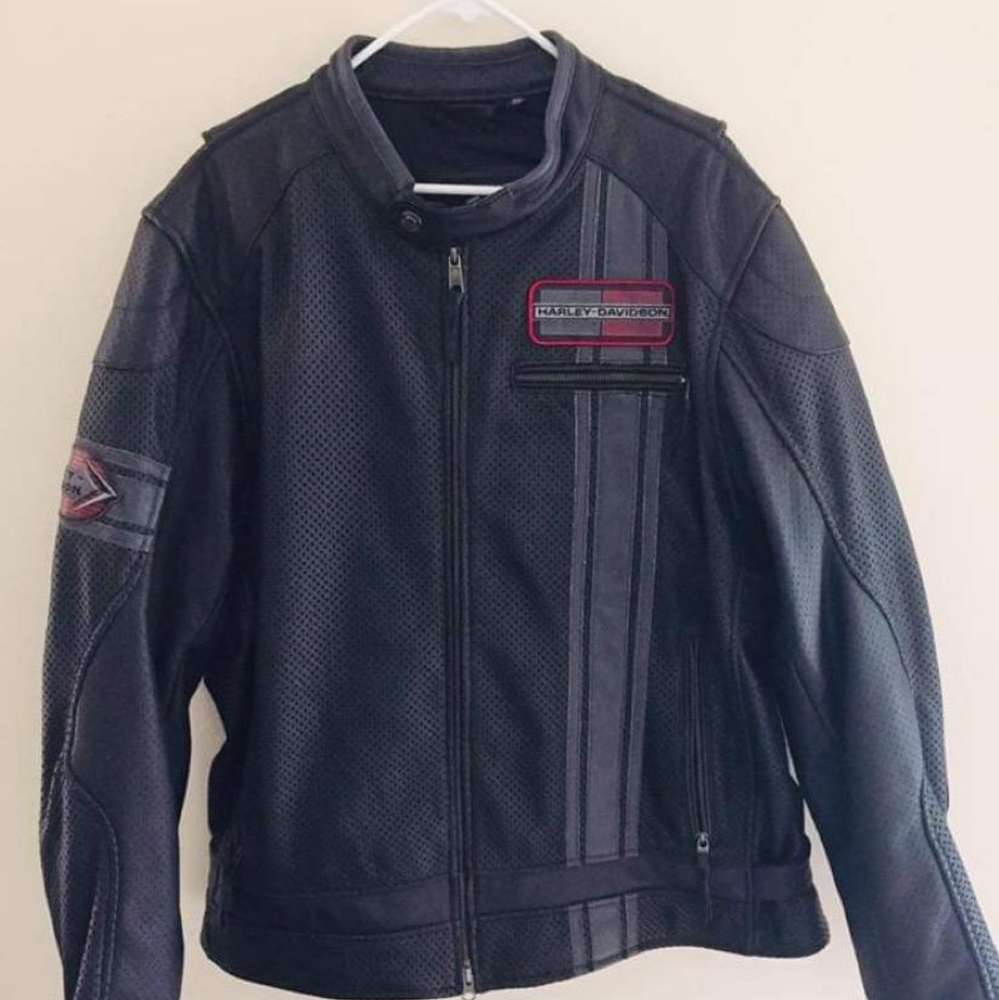 Mens Harley Davidson  Leather Jacket